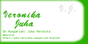 veronika juha business card
